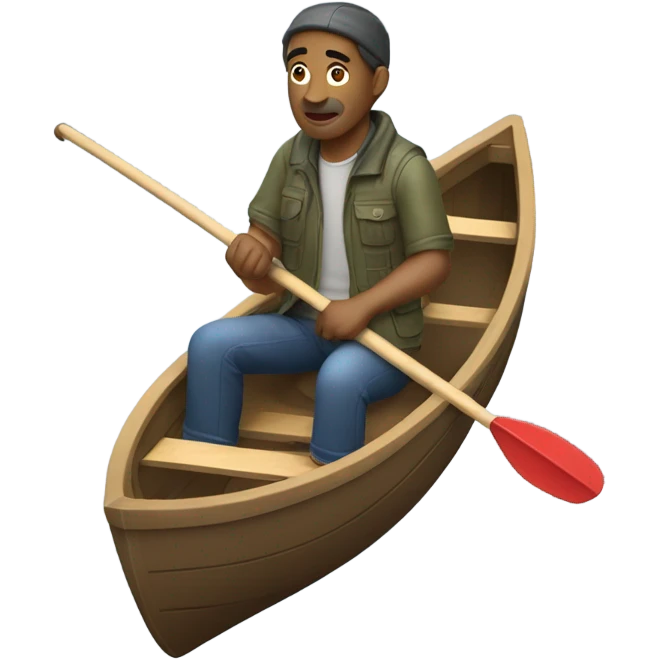 Man in boat  emoji