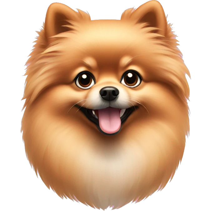 pink pomeranian emoji
