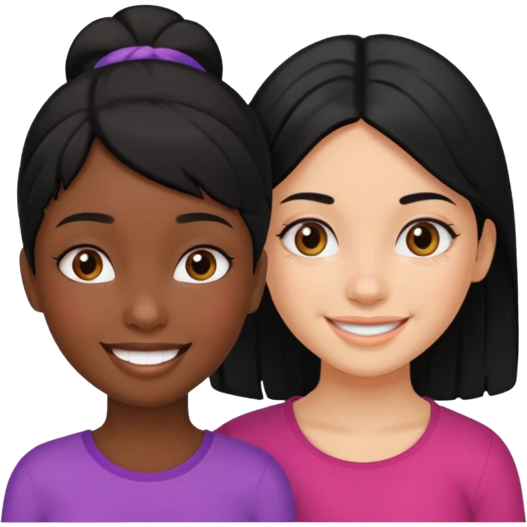  مو سیاه دختر سیاه پوشی و سفید پوست دختر emoji