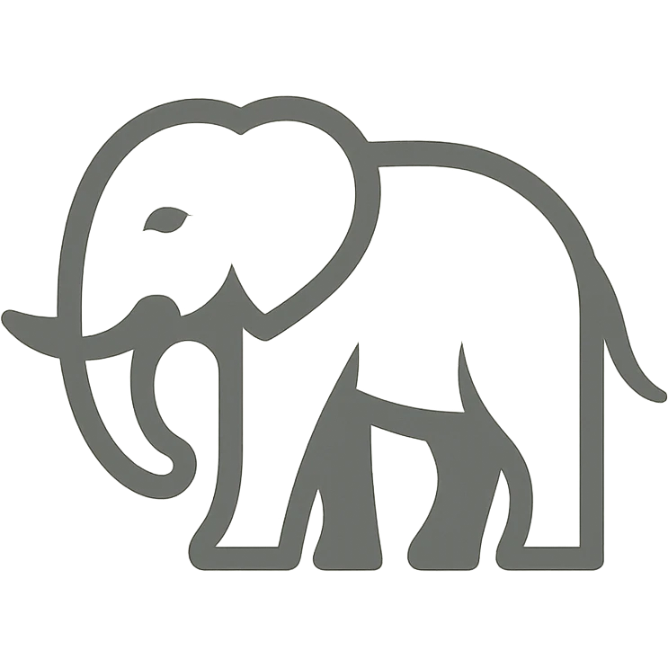 Elephant logo emoji