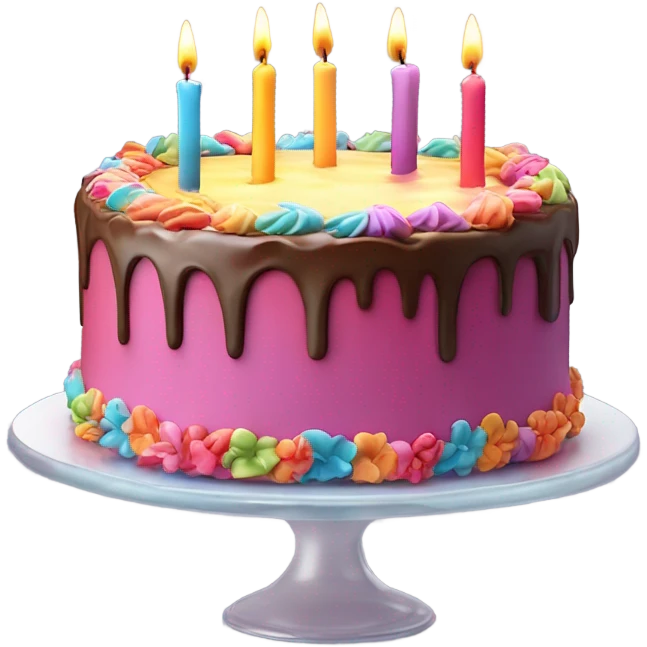 Tarta cumpleaños emoji
