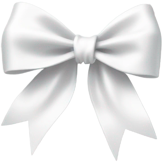 White bow emoji