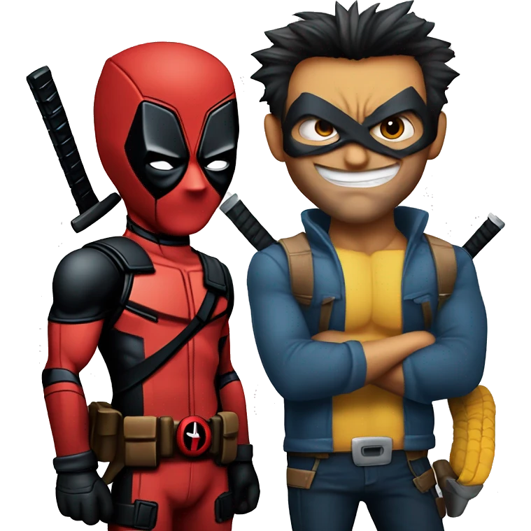 Deadpool and Wolverine emoji for message emoji