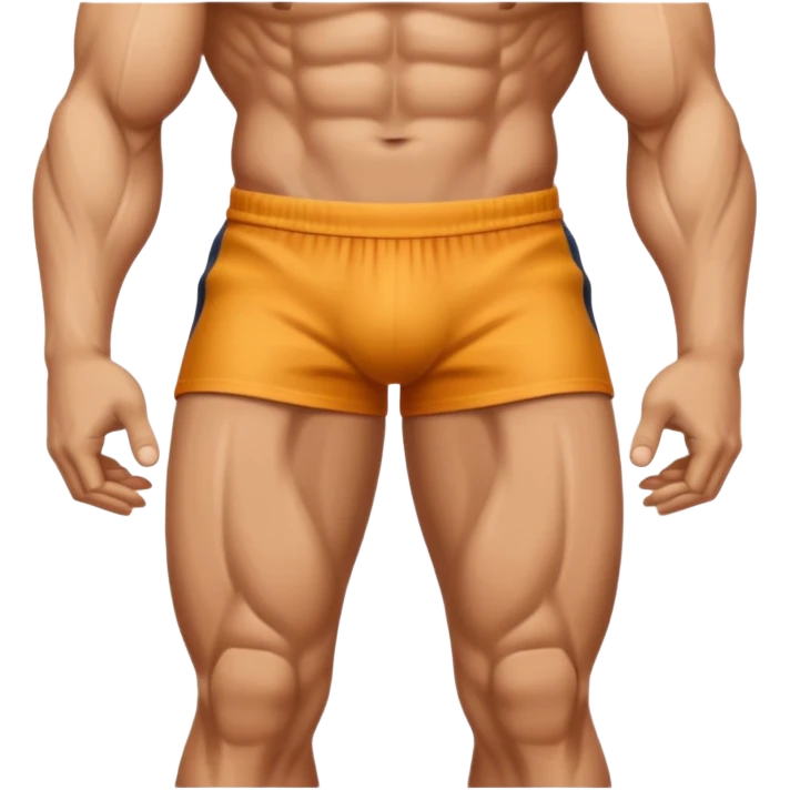 Create leg muscle  emoji without pants. Only leg part emoji