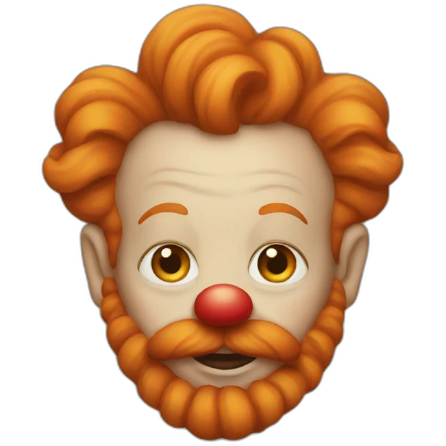 ginger clown emoji