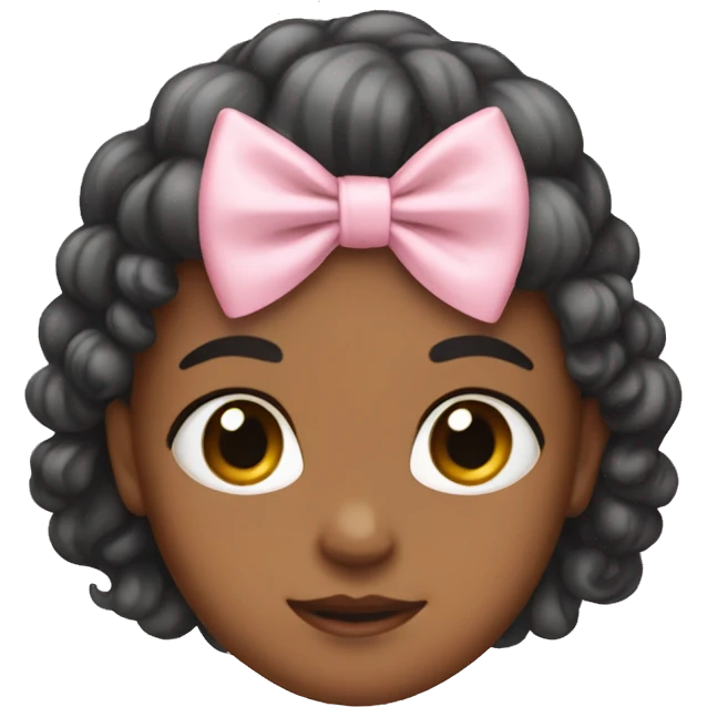 Baby pink bow emoji