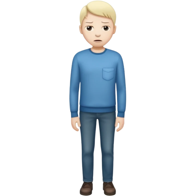 person taking out their pockets with no money emoji