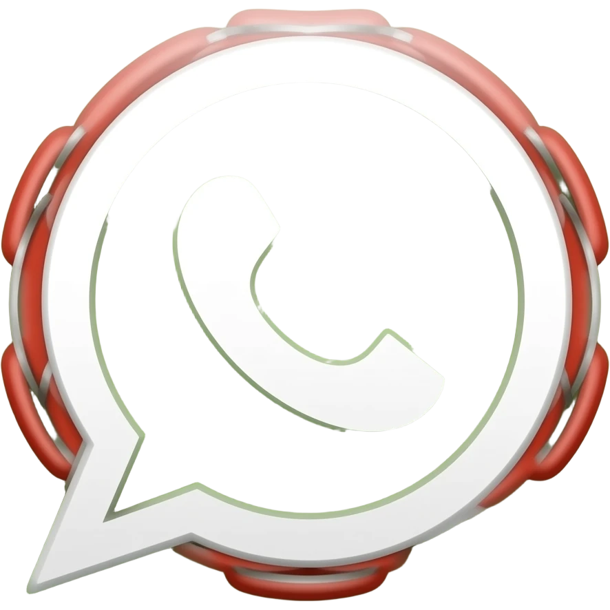 Red bracelet icon for whatsapp emoji