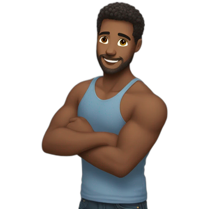 one  beautiful man hugs you emoji