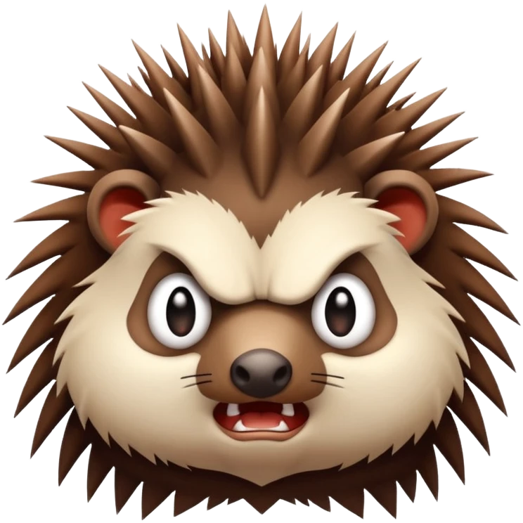 Little cute porcupine swearing and being hot  emoji