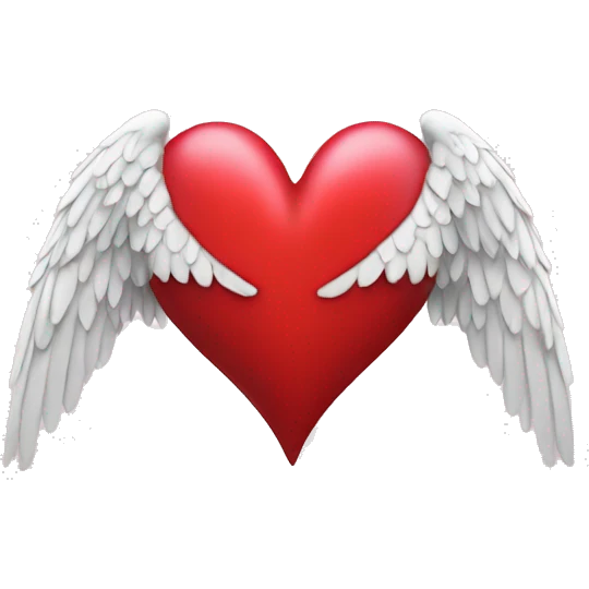 heart with angel wings emoji