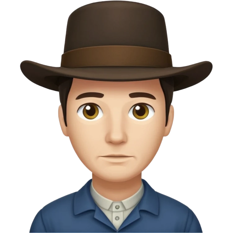 Amish man no mustache emoji