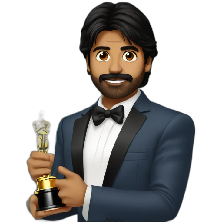 pawan kalyan holding an oscar emoji