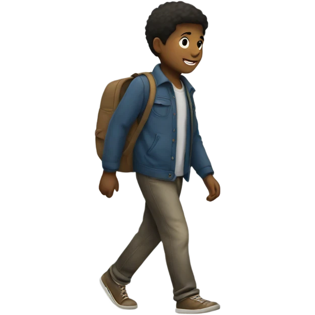 boy walking emoji