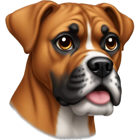 Dog boxer emoji