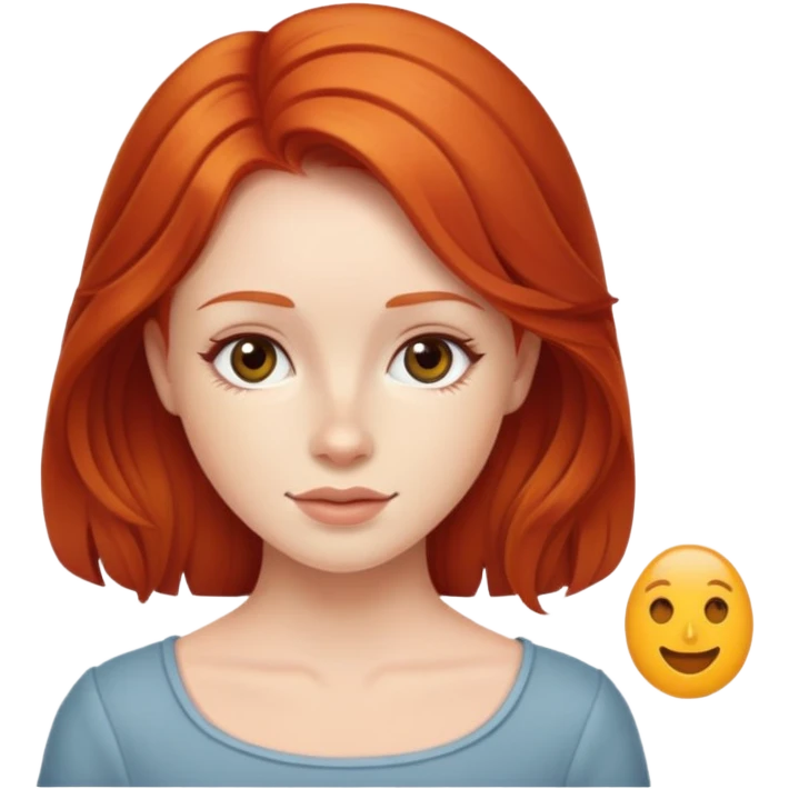 Kırmızı saçlı minyon emoji
