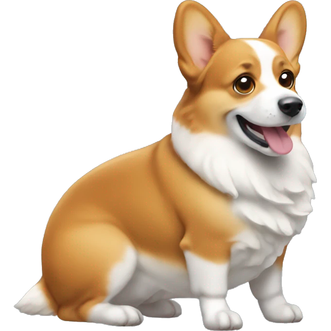 corgi pooping  emoji
