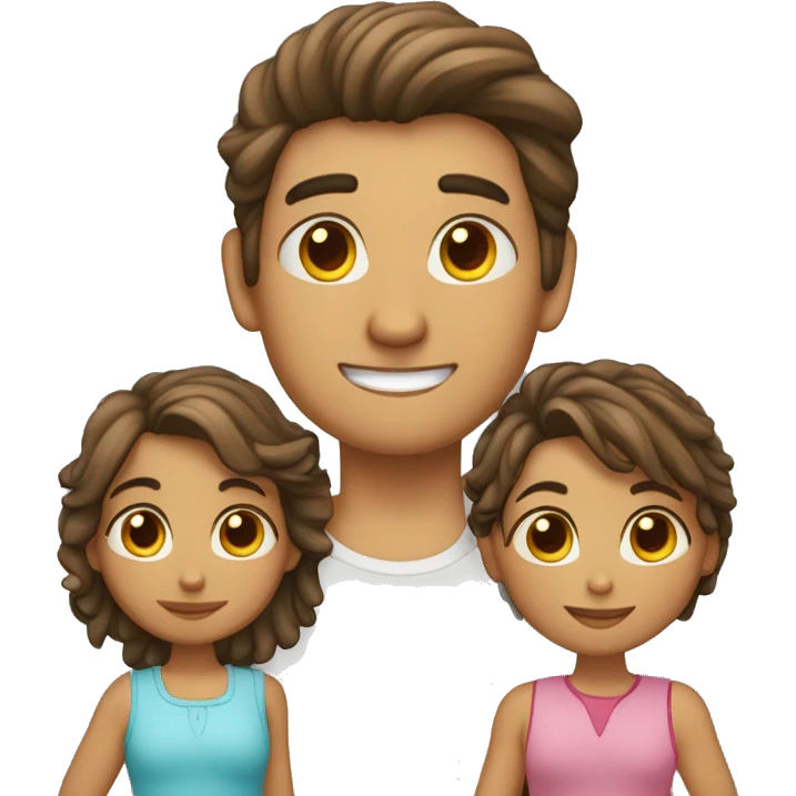 Una pareja joven y las dos son niñas, las dos son blancas y una con pelo lacio y abajo ruso y la otra con el pelo rizo pero para abajo emoji