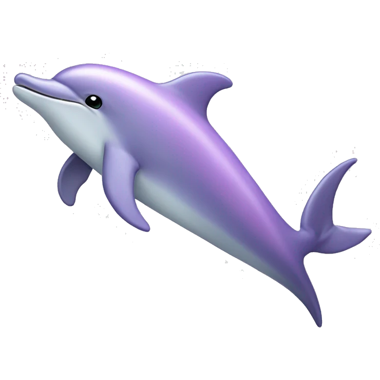 Pastel purple dolphin emoji