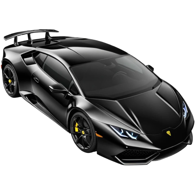 Lamborghini Huracanes, noir emoji