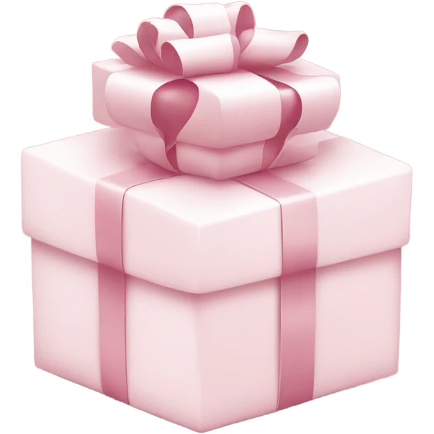 Light pink Christmas gifts under a white Christmas tree  emoji