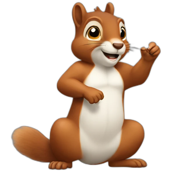 Squirrel farts Smoke emoji
