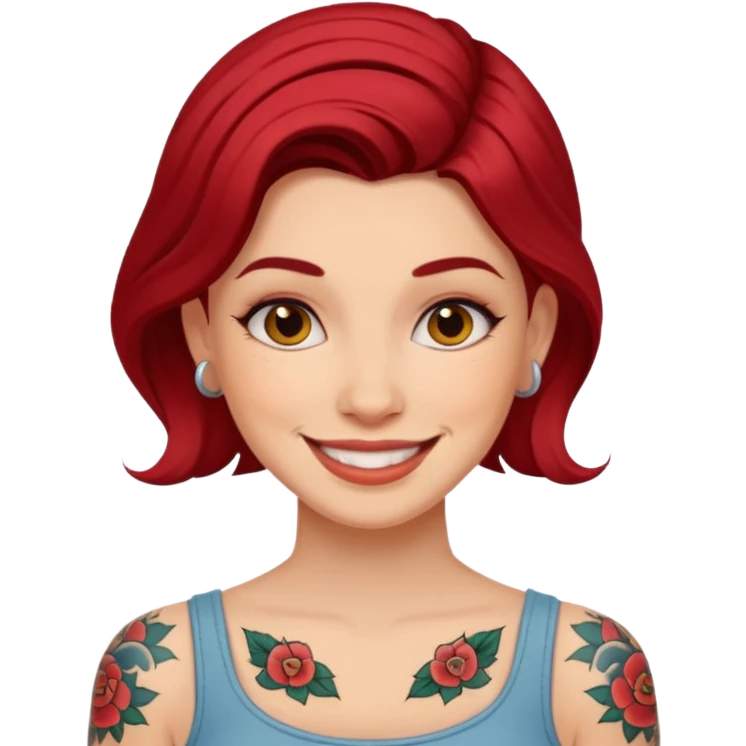 a tatoo woman emoji
