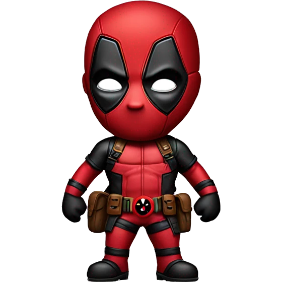 Cute deadpool character full body  emoji