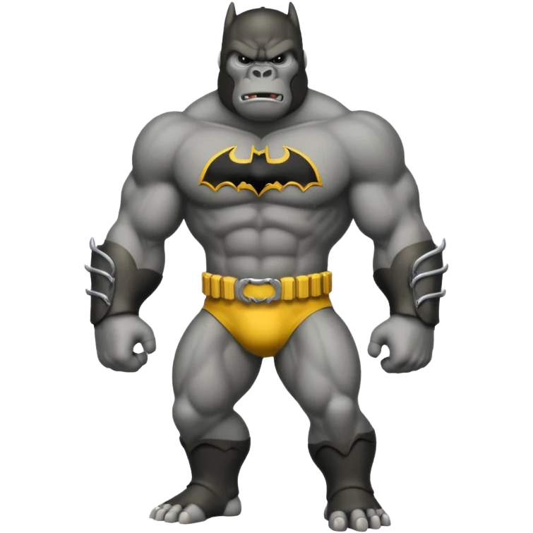 king kong with a batman uniform emoji