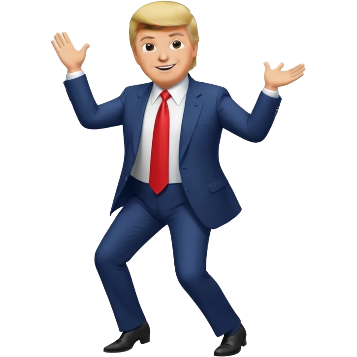 Donald Trump dancing emoji