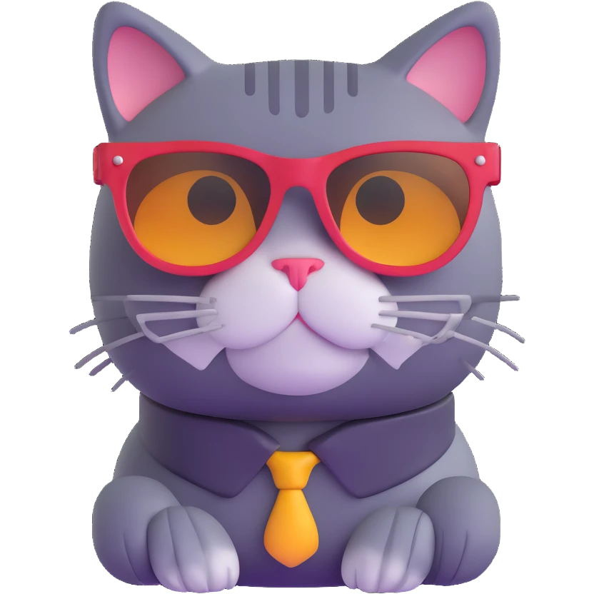 cat wearing sunglasses emoji
