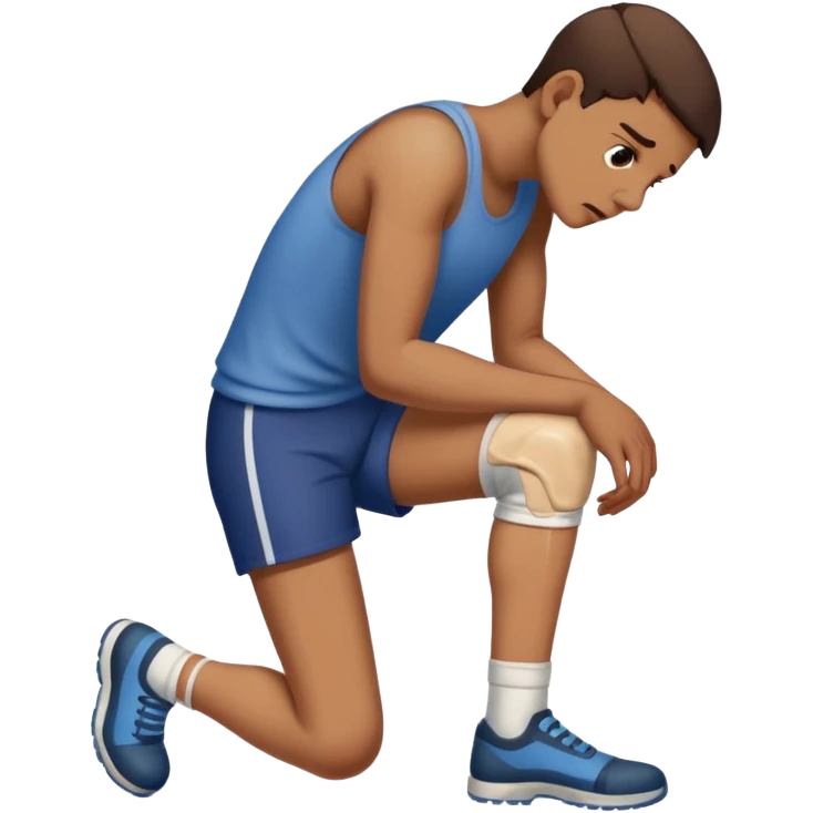 Broken knee emoji