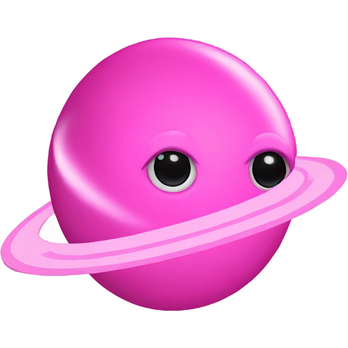 Pink Saturn emoji