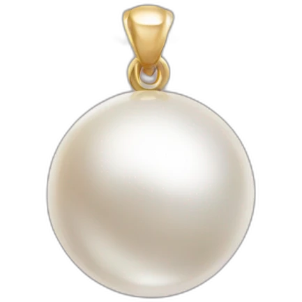Pearl on necklace emoji