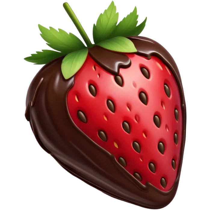 Fresas cubiertas de chocolate  emoji