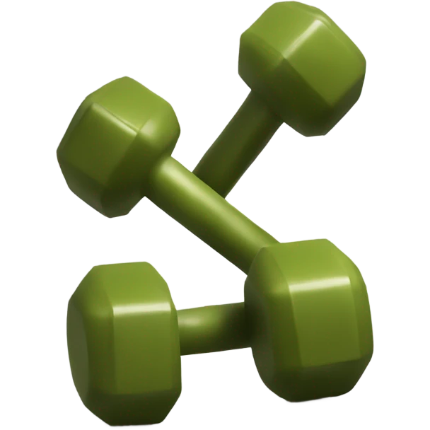 olive dumbbells emoji