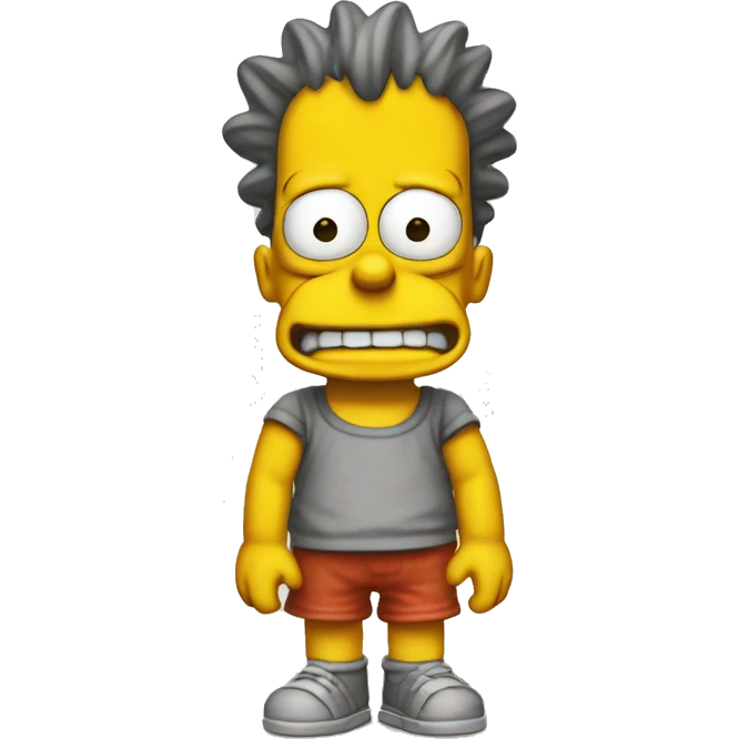 Bart Simpson rapero emoji