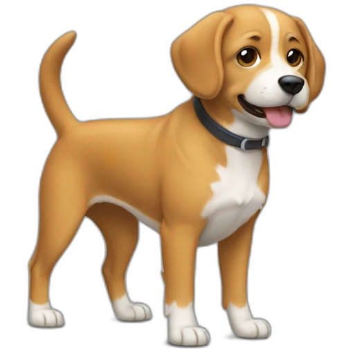 chien sur un homme emoji