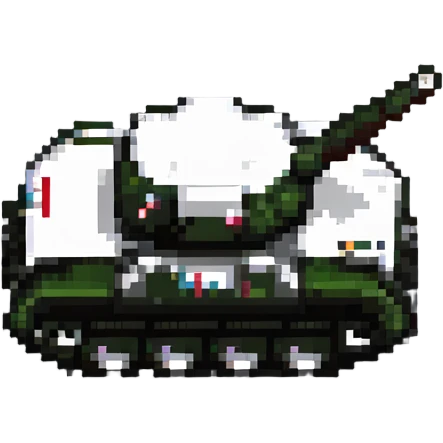 A tank in a field emoji