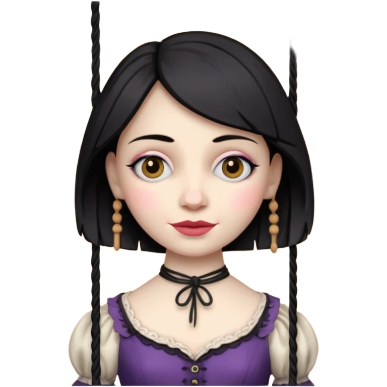 Icon for Puppet Theater: a girl puppet on strings emoji