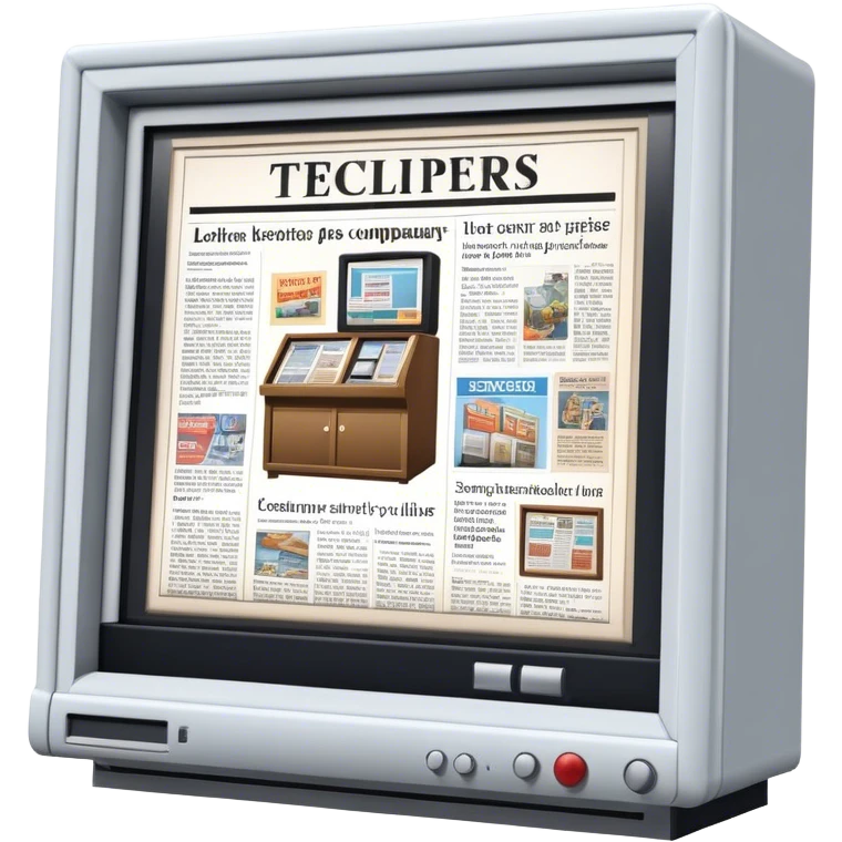 TV and newspapers are writing about our company's news emoji