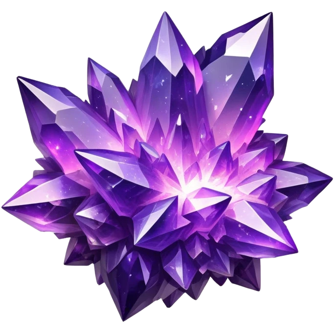 Jagged Amethyst Nebula Galaxy Crystal Cluster emoji