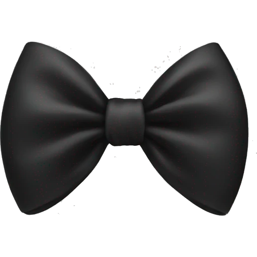 Black bow emoji