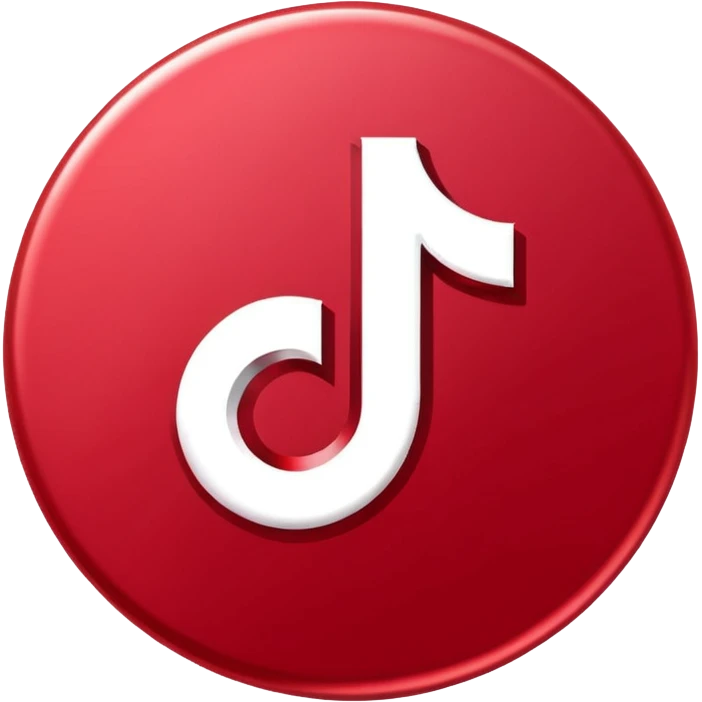 Realistic, 3D appearance,  futuristic,  vivid, bold, Tiktok logo emoji