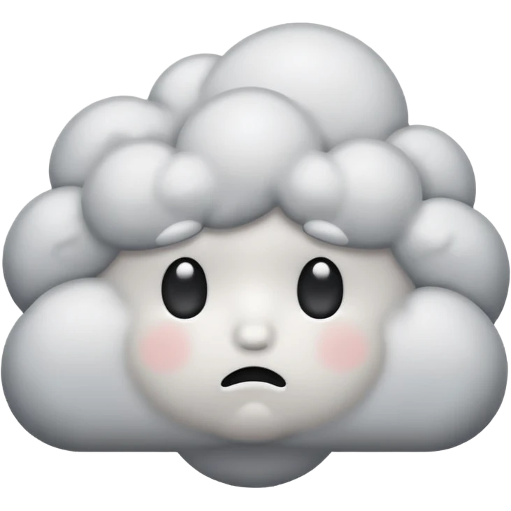 A sad cloud emoji emoji