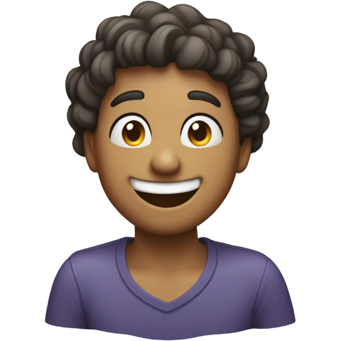 laughing with fun to head emoji