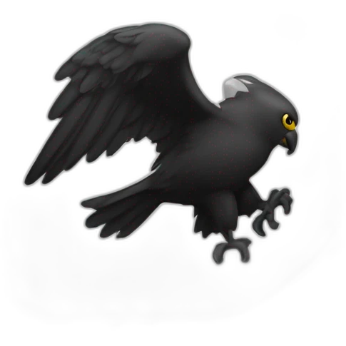 drapeau  prusse en noire et blanc avec un aigle emoji