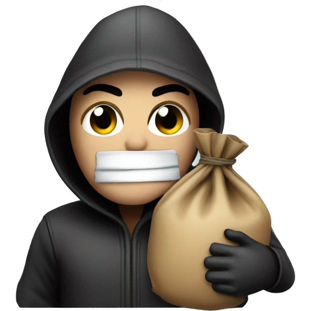 Robber with a sack  emoji