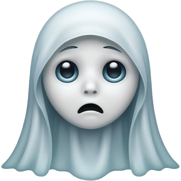 sad ghost emoji