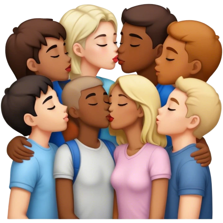 Kissing people  emoji